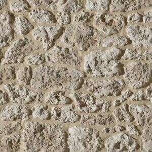Parement en pierre reconstituée Orsol Meulière ton naturel avec relief naturel et teintes chaudes, en vente chez Orpa Matériaux