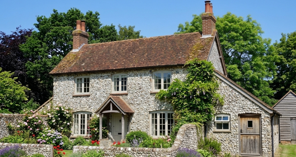 Isoler maison pierre conseils : rénovation d'une maison en pierre avec système ITE et finitions en pierre reconstituée. Isolation thermique extérieure avec produits BAUMIT et VERNIPRENS pour un confort optimal, disponibles chez Orpa Matériaux.