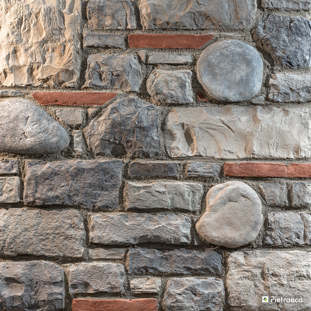 Pierre reconstituée Pietraeco Rastone Misto Podere Gris – Orpa Matériaux Elaustore Pierres Pietraeco Rastone Misto Podere Gris – parement mural en pierre reconstituée vendu par Orpa Matériaux (Elaustore)
