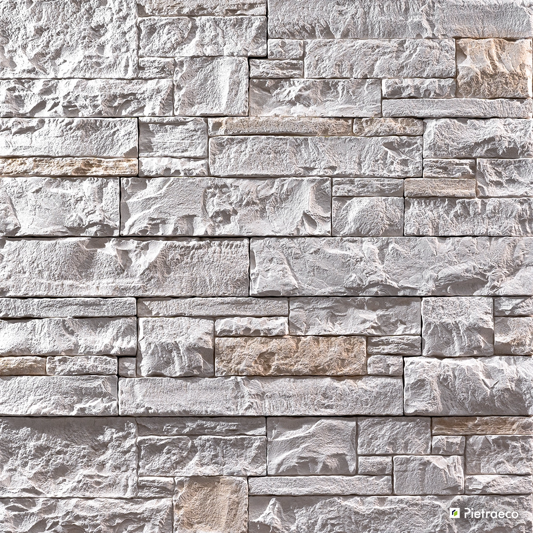 Parement mural Lapis Bianco RASTONE – Pierres Collection Modularis Lapis chez Elaustore Visualisation du parement mural en Pierre Lapis Bianco (Collection Modularis Lapis) pour extérieur et intérieur, produit RASTONE, en vente chez Orpa Matériaux.