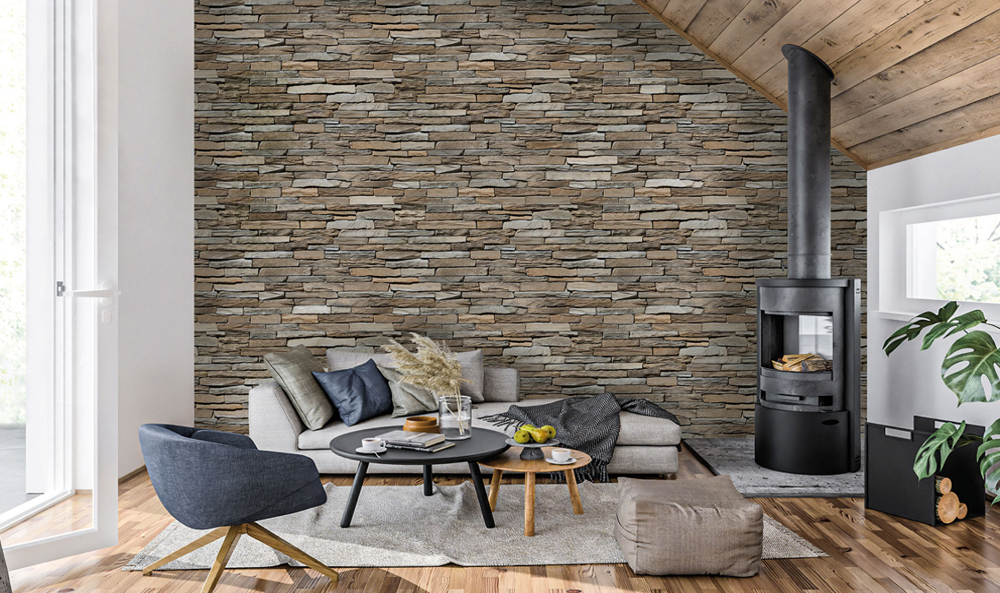 Visualisation d’un parement Pierre Reconstituée Verniprens Zurich ton Perlado, hydrofugé dans la masse, adapté pour une utilisation en intérieur comme en extérieur. Produit VERNIPRENS, disponible chez Orpa Matériaux (Elaustore), spécialiste des matériaux de décoration et d’aménagement intérieur.