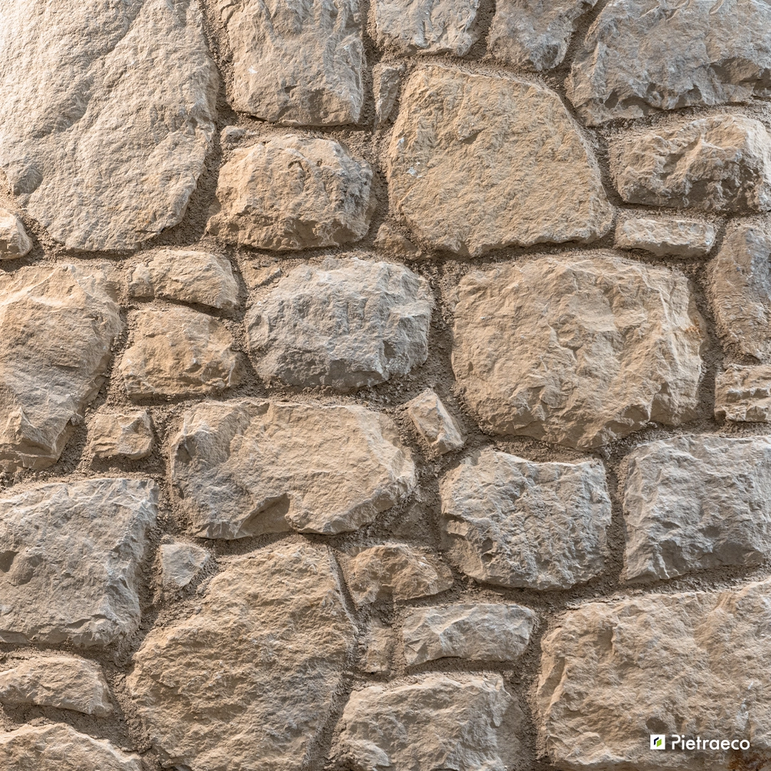 Pierres Pietraeco Pietre – Pierre Pietre Atlante Sabbia pour parement mural Visualisation des Pierres Pietraeco Pietre – Pierre Pietre Atlante Sabbia pour parement mural extérieur et intérieur, produit RASTONE en vente chez Orpa Matériaux (Elaustore)
